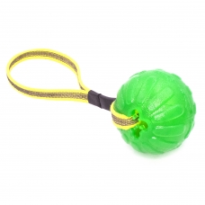 Minge de mestecat, 9cm cu dispenser recompense, cu maner, Chew Ball Large (705)