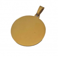 Medalion personalizat pentru caine, din Inox, CERC AURIU