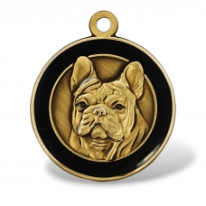 Medalion Bulldog-Francez personalizat gratuit