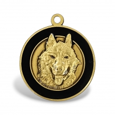 Medalion Husky-Malamut personalizat gratuit