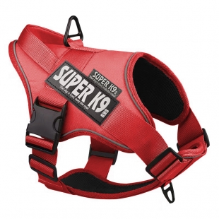 Ham caine S-K9, reflectorizant, Rosu