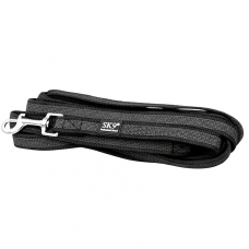 Lesă lungă de dresaj SK9-LIGHT 20mm – 5/10m, insertie cauciucata, negru